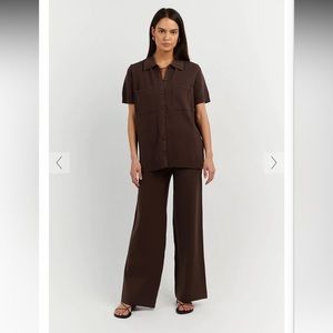 MARA BITTER CHOCOLATE KNIT PANT